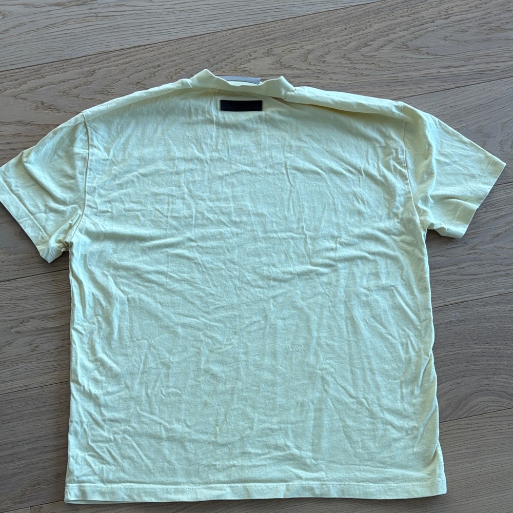 Essentials Men's Light Yellow Tee - Picture 5 of 7
